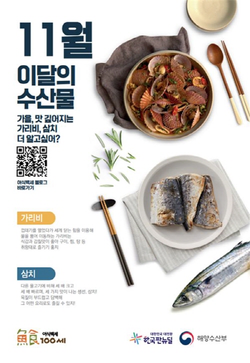 11월의 해양수산 어벤져스가리비, 삼치
