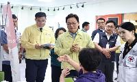 “일상회복까지 끝까지 챙긴다”…박완수 지사, 거제·통영 호우 피해현장 점검
